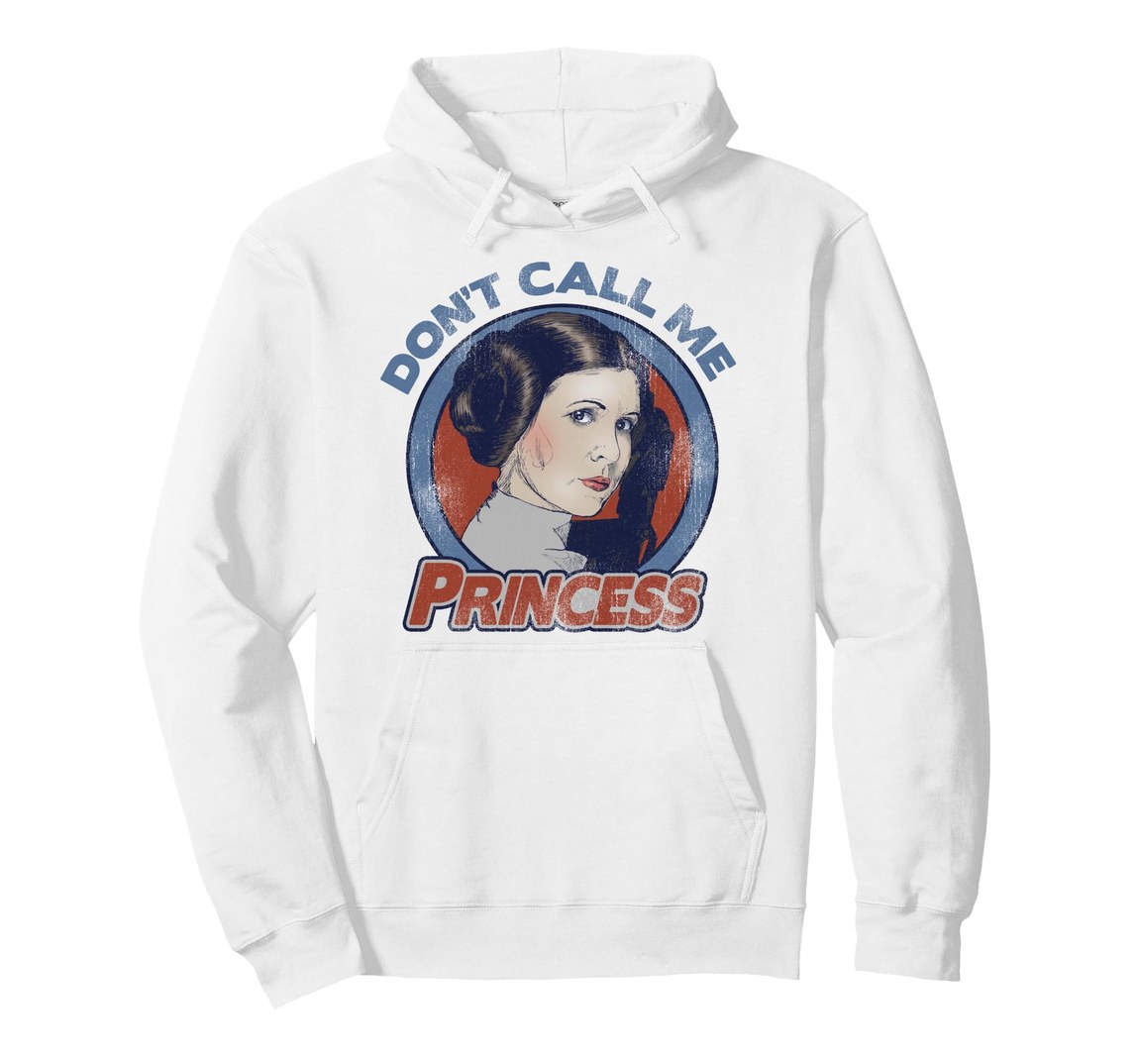 スターウォーズ レイア Princess Leia Don't Call Me Princess グラフィック プルオーバー パーカー 長袖 ユニセックス｜Basqueバスク