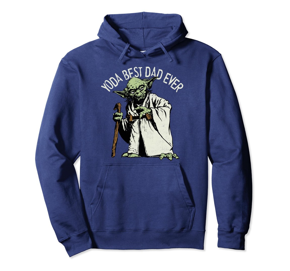 スターウォーズ ヨーダ Yoda Best Dad Ever グラフィック パーカー プルオーバー 長袖｜Basqueバスク