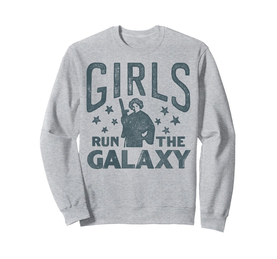 スターウォーズ プリンセス・レイア Princess Leia Girls Run The Galaxy スタンプデザイン スウェット トレーナー 長袖 ユニセックス｜Basqueバスク