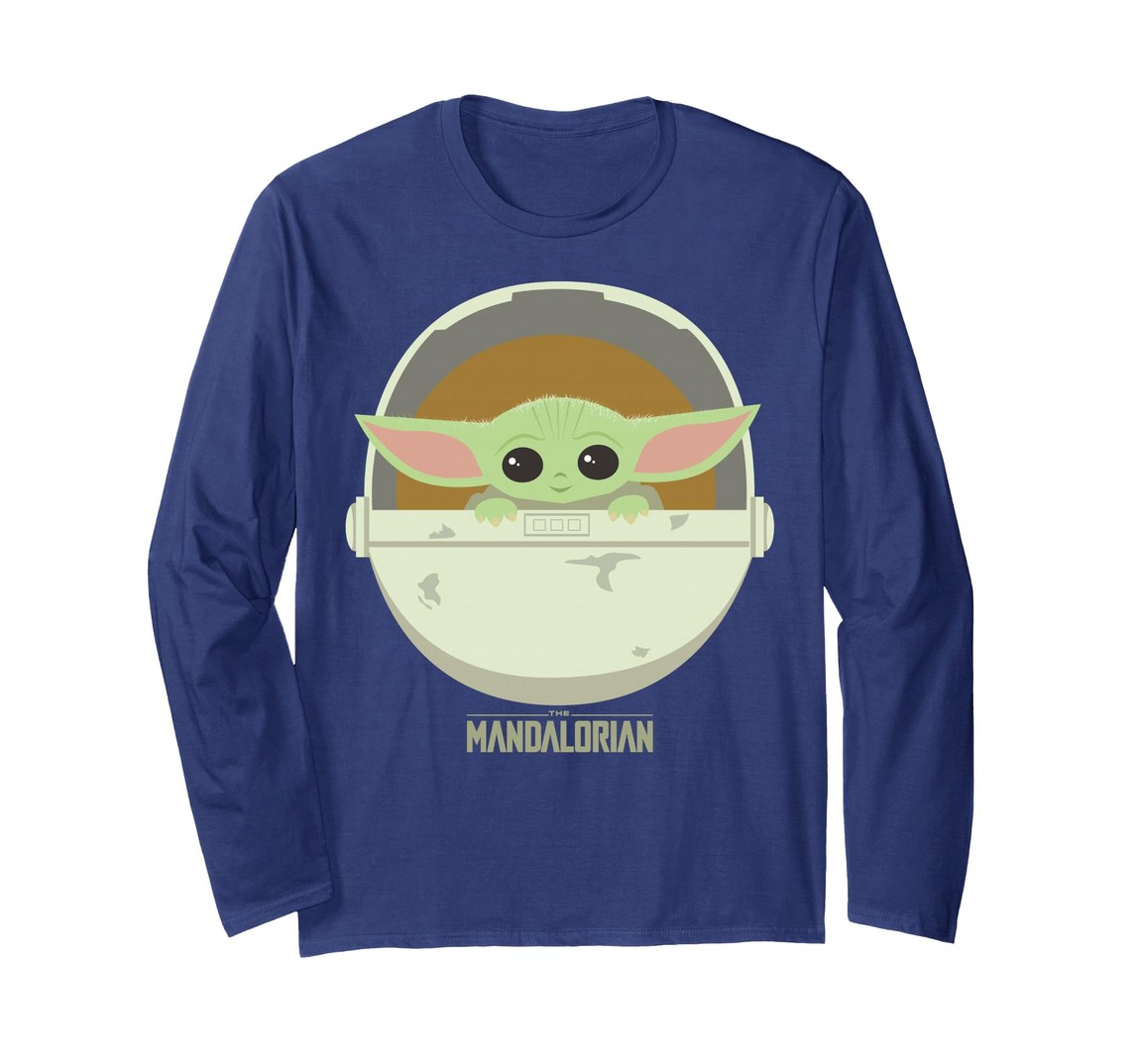 スターウォーズ マンダロリアン The Mandalorian ザ・チャイルド The Child グローグー Grogu ゆりかご ポートレート ロングTシャツ 長袖 ユニセックス｜Basqueバスク 8,325円