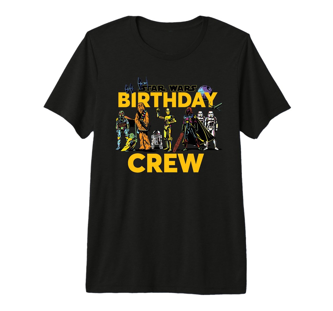 スターウォーズ Star Wars クラシック キャラクター バースデー クルー パーティー お揃い デザイン Tシャツ 半袖｜Basqueバスク