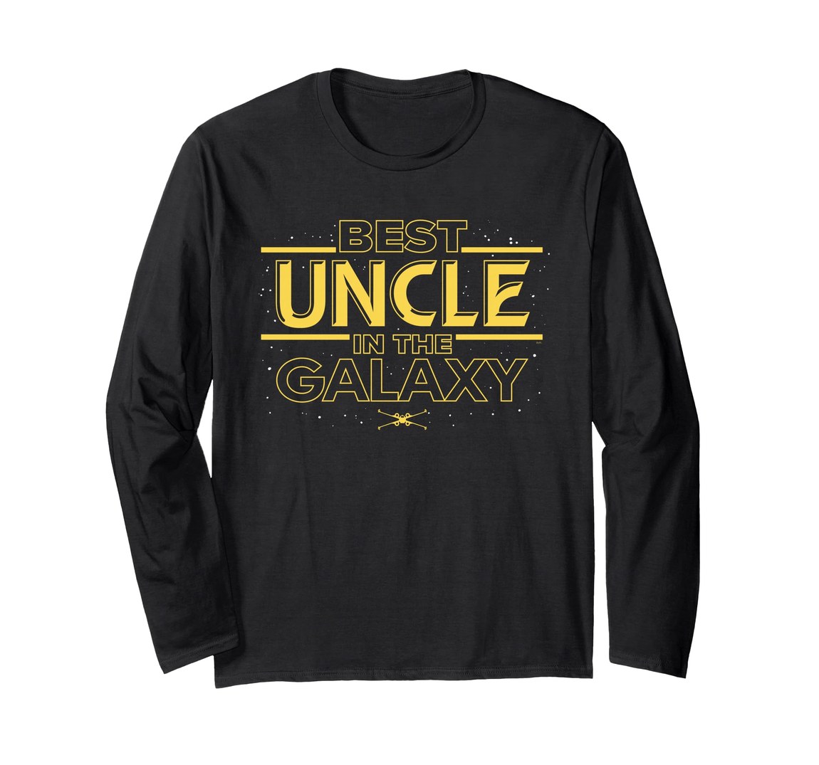 スターウォーズ Star Wars ベスト・アンクル・イン・ザ・ギャラクシー Best Uncle in the Galaxy 父の日 誕生日 ロングTシャツ 長袖 ユニセックス｜Basqueバスク