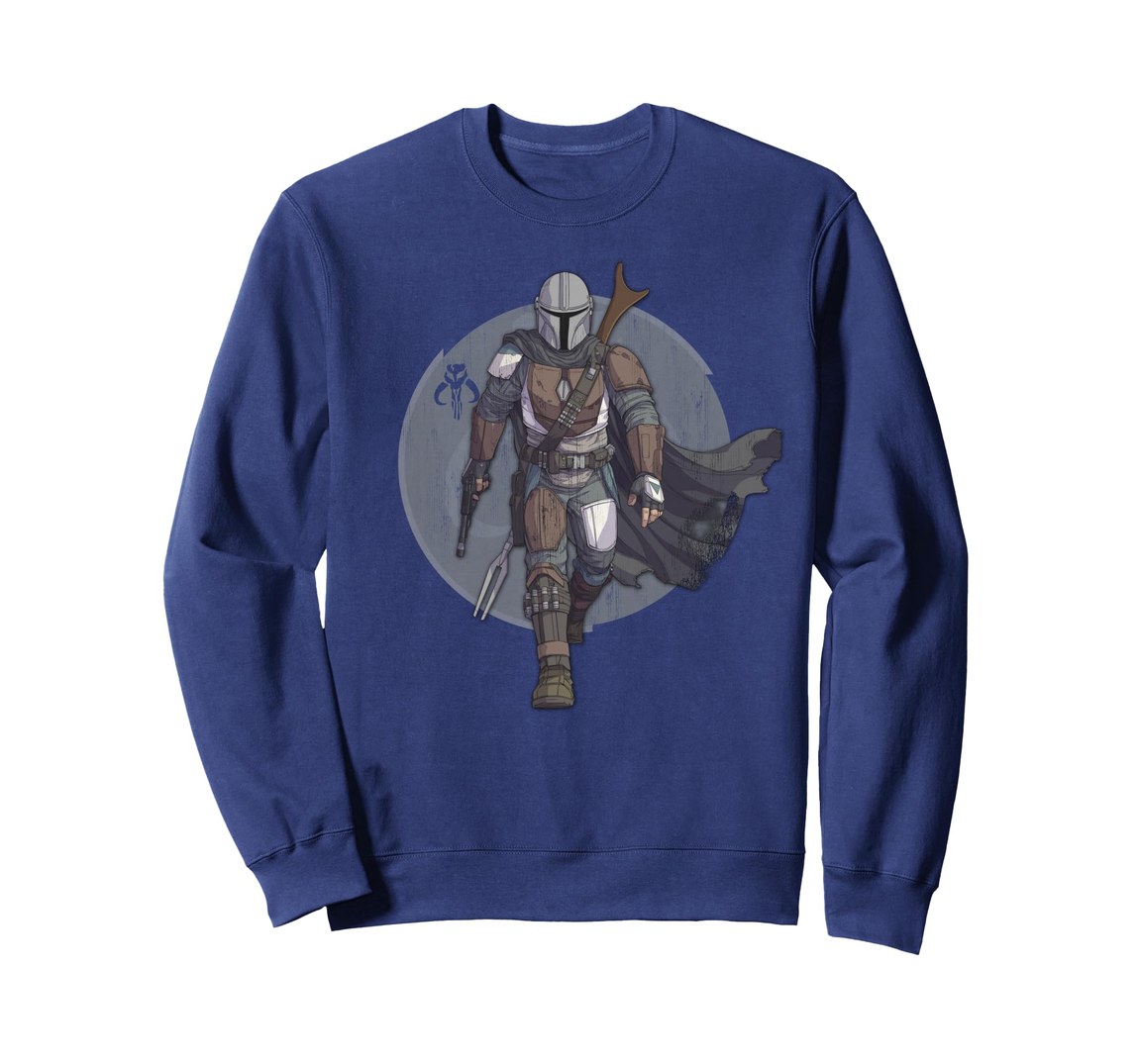 スターウォーズ マンダロリアン The Mandalorian ヒーローポーズ アートワーク スウェット 長袖 ユニセックス｜Basqueバスク