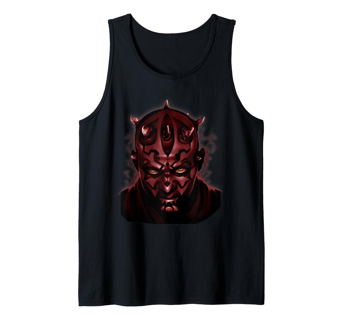 スターウォーズ ダース・モール Darth Maul フェイスポートレート デザイン タンクトップ メンズ｜Basqueバスク
