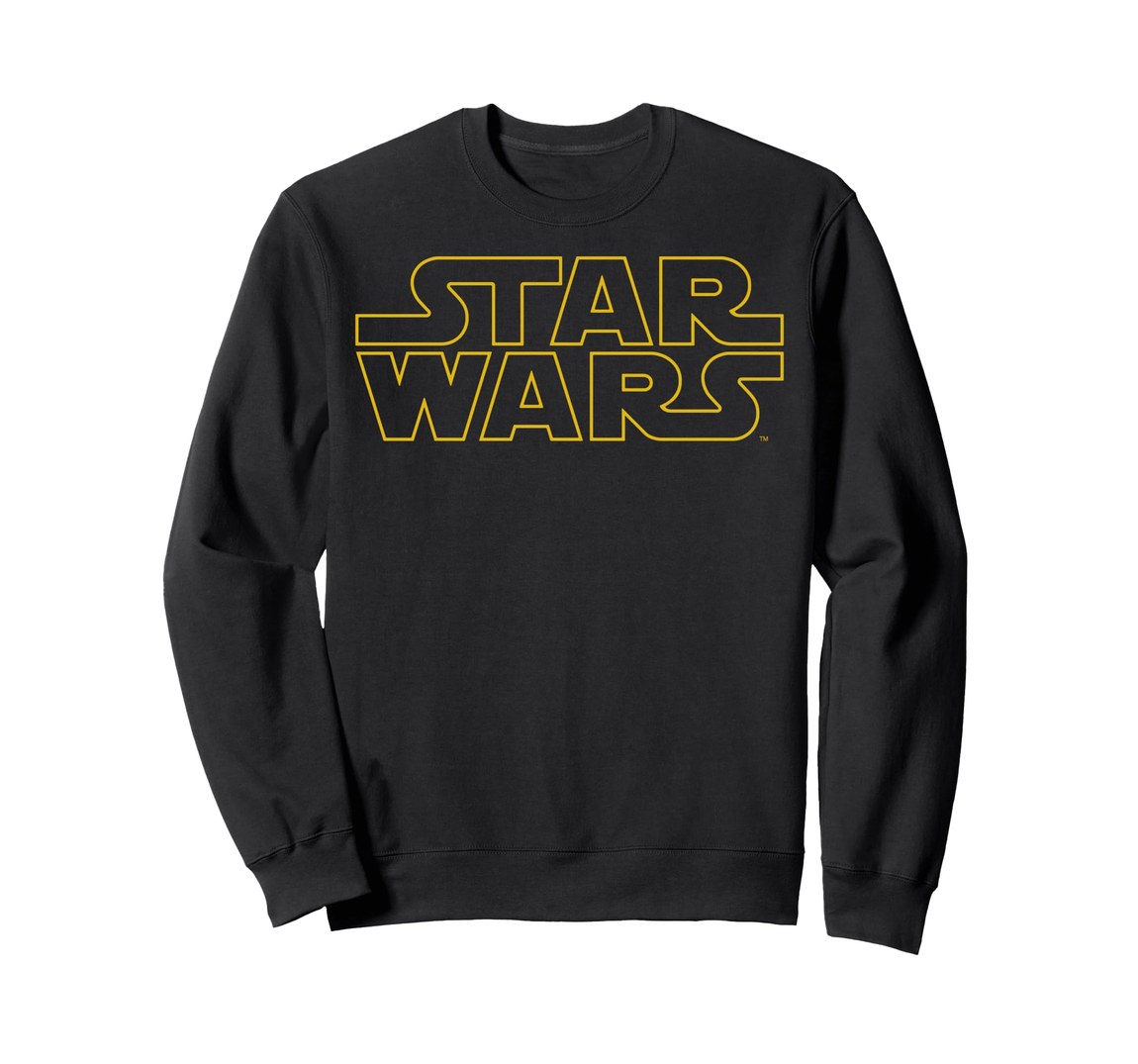 スターウォーズ Star Wars クラシック イエロー アウトライン ロゴ スウェット トレーナー 長袖 ユニセックス｜Basqueバスク