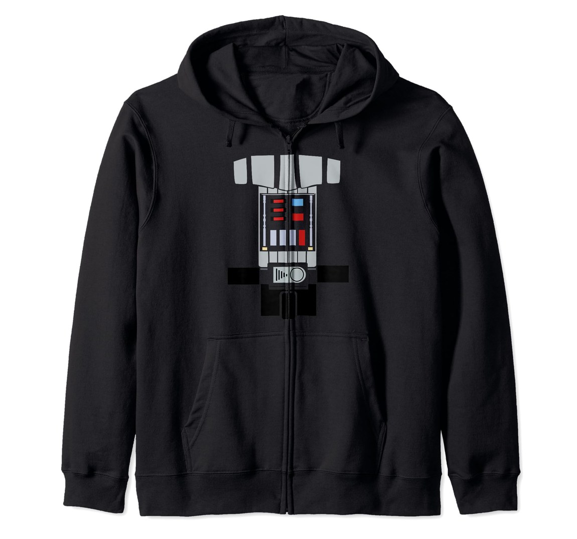 スターウォーズ ダース・ベイダー Darth Vader ハロウィン コスチューム デザイン ジップアップパーカー 長袖 ユニセックス｜Basqueバスク