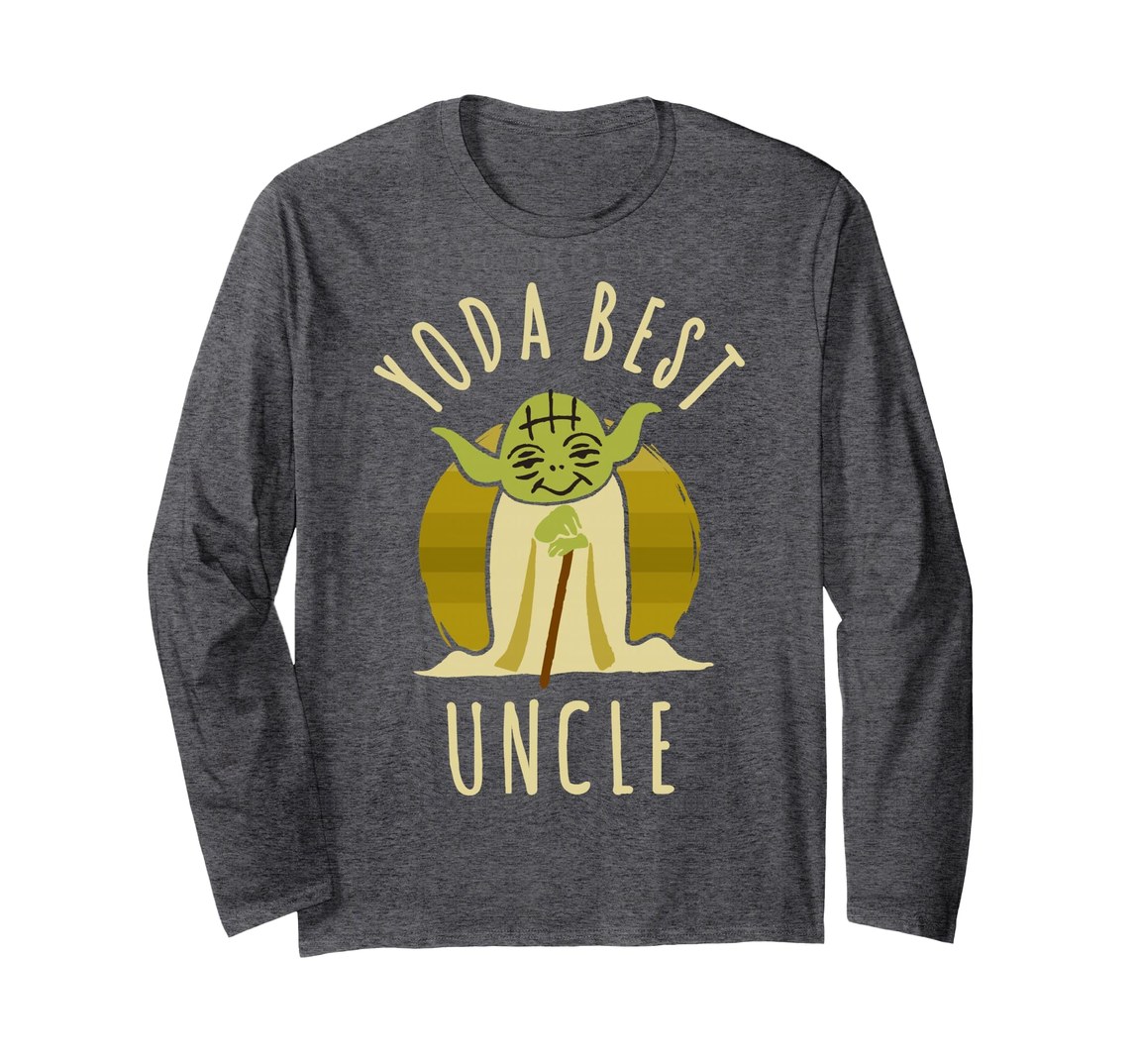 スター・ウォーズ Star Wars ヨダ Yoda Yoda Best Uncle カートゥーン デザイン ロングTシャツ 長袖 ユニセックス｜Basqueバスク