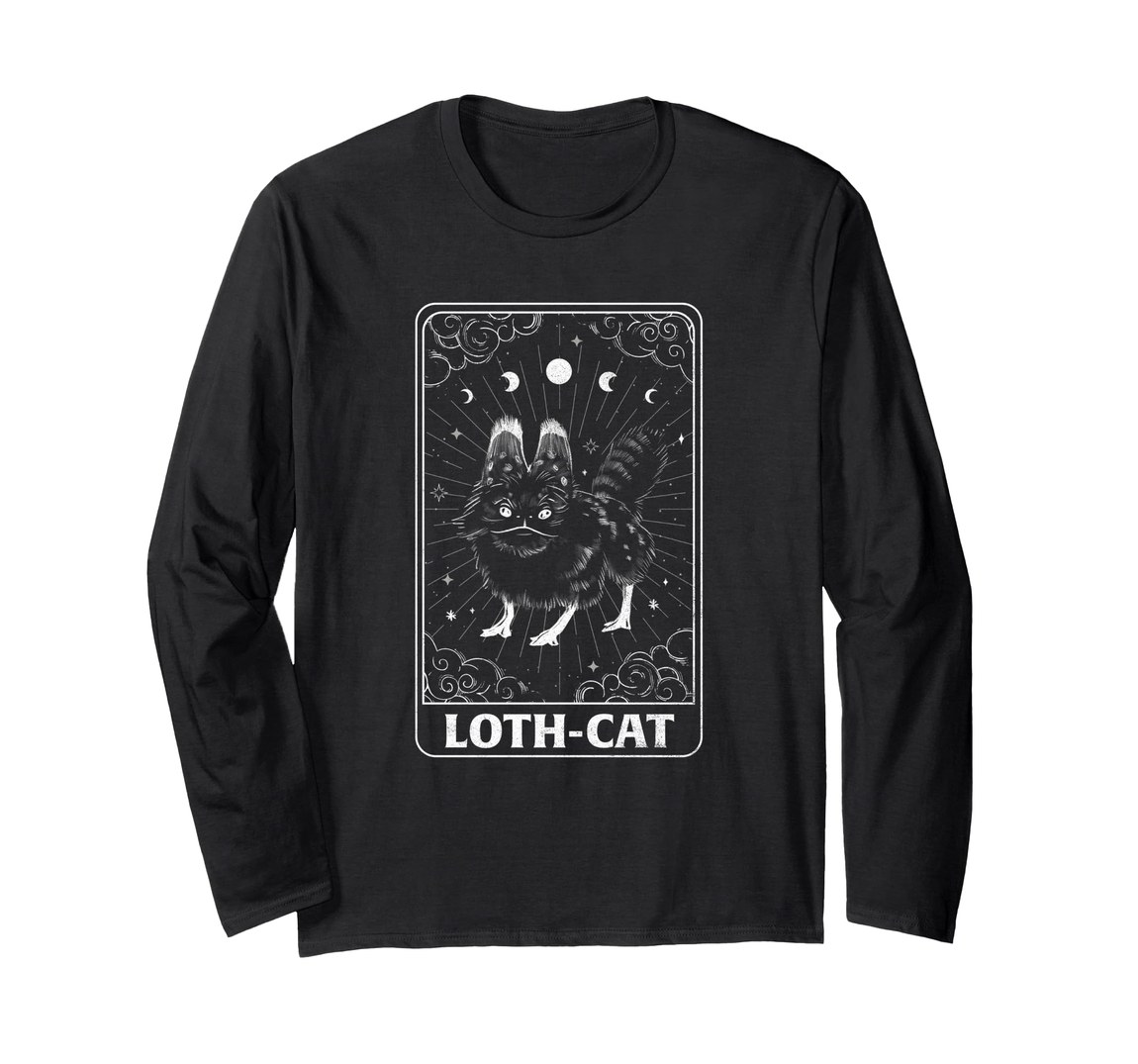 スターウォーズ:アソーカ Star Wars: Ahsoka ロス=キャット Loth-Cat 星空 天体 タロットカード デザイン ロングTシャツ 長袖 ユニセックス|Basqueバスク
