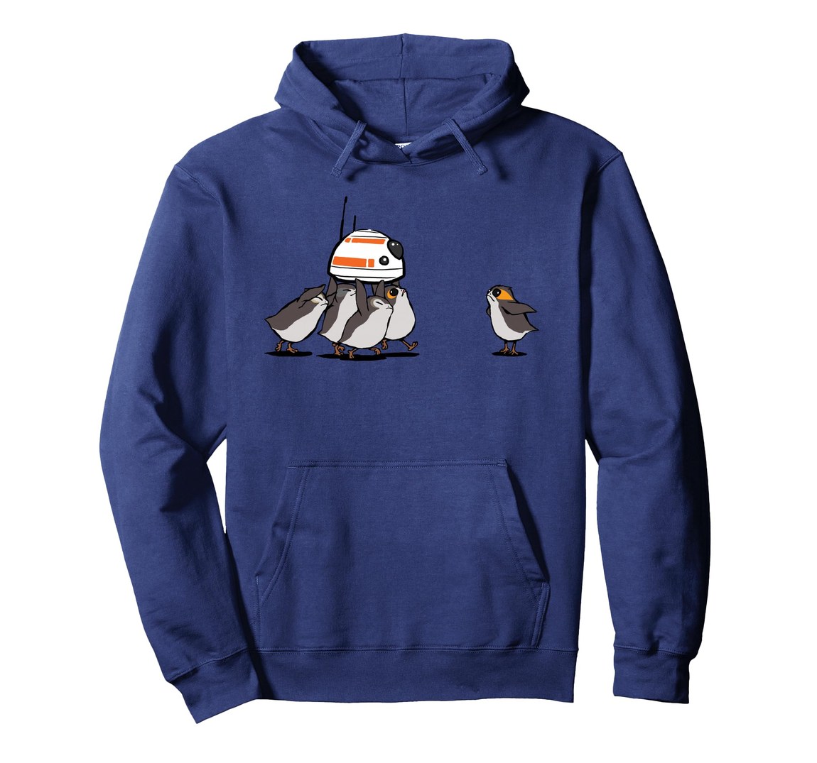 スターウォーズ 最後のジェダイ The Last Jedi ポーグ Porgs BB-8 デザイン パーカー プルオーバー フーディー ユニセックス｜Basqueバスク