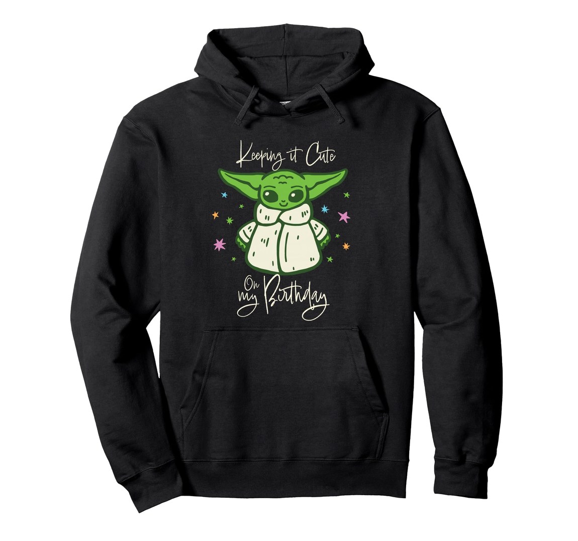 スターウォーズ マンダロリアン The Mandalorian グローグー Grogu バースデー Keeping It Cute on My Birthday パーカー 長袖 ユニセックス｜Basqueバスク