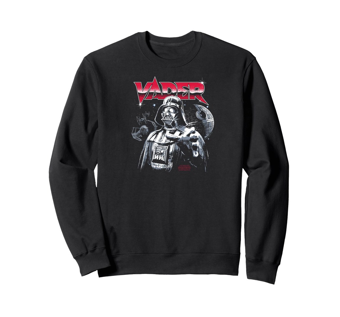 スターウォーズ ダース・ベイダー Darth Vader バンドデザイン スウェット トレーナー 長袖 ユニセックス｜Basqueバスク