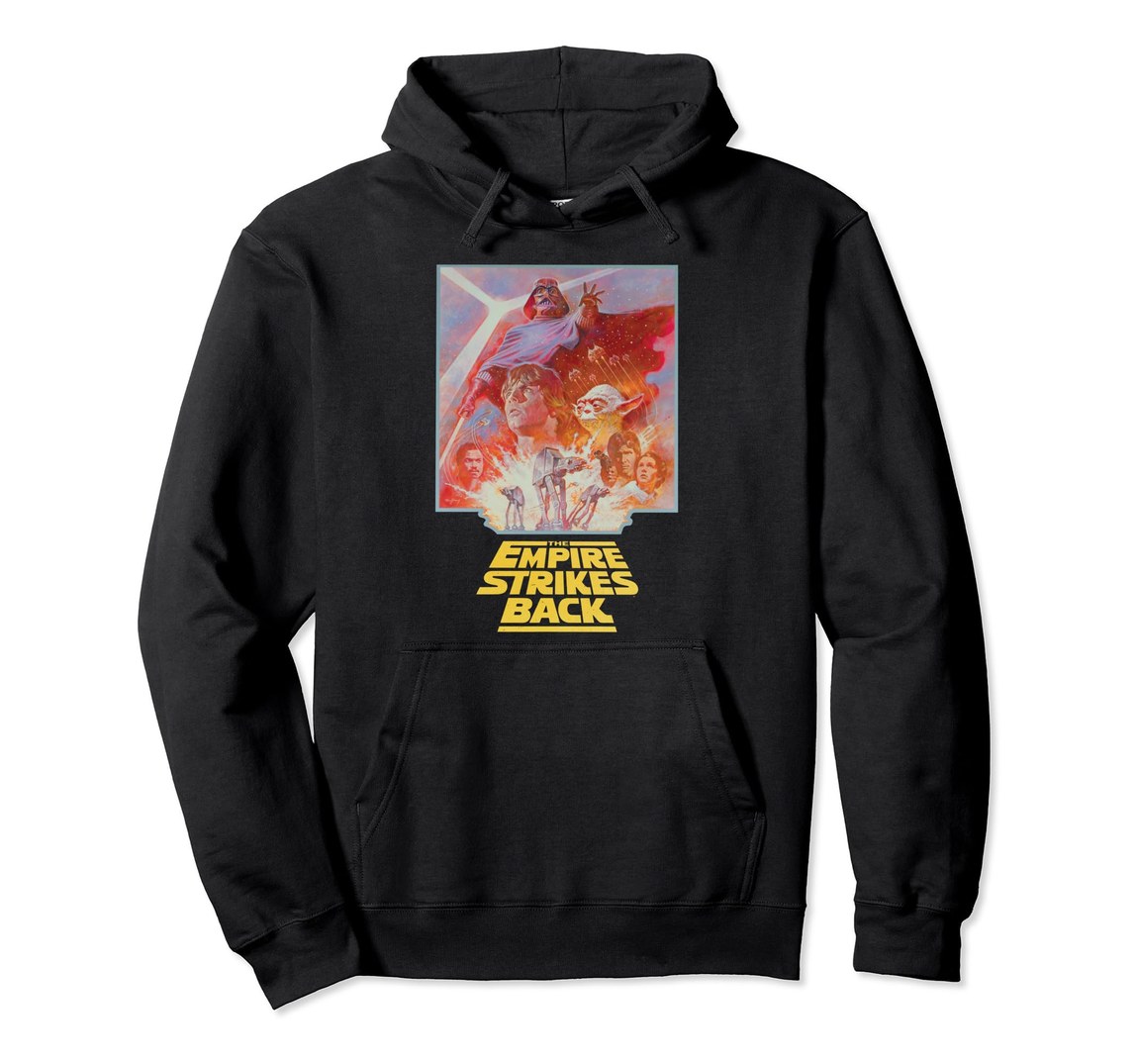 スターウォーズ エピソード5/帝国の逆襲 The Empire Strikes Back ダース・ベイダー ヴィンテージポスターアート プルオーバー パーカー 長袖 ユニセックス|Basqueバスク