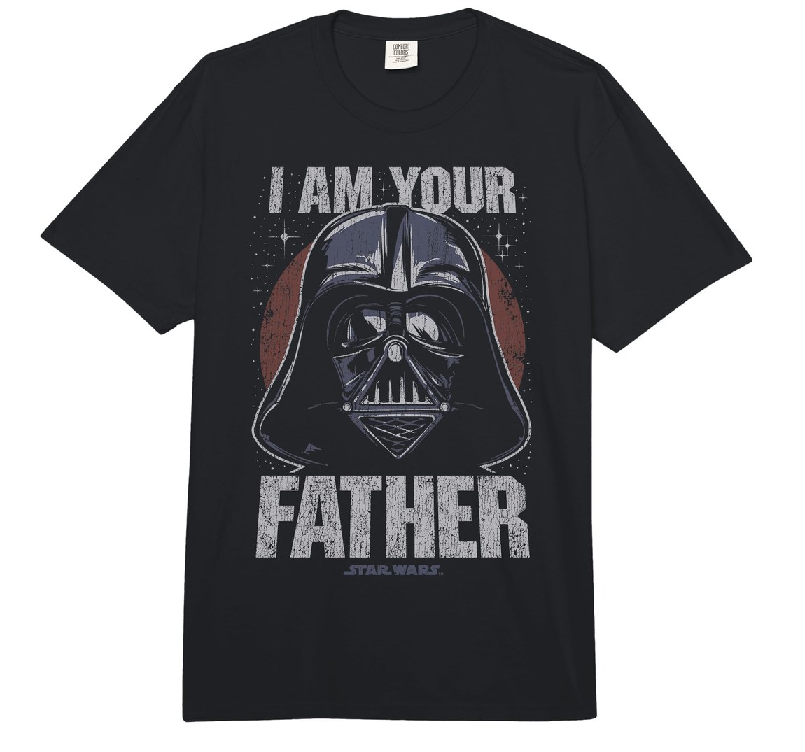 スターウォーズ ダース・ベイダー Darth Vader I Am Your Father ダークポートレート デザイン Tシャツ 半袖 公式ライセンス ユニセックス｜Basqueバスク