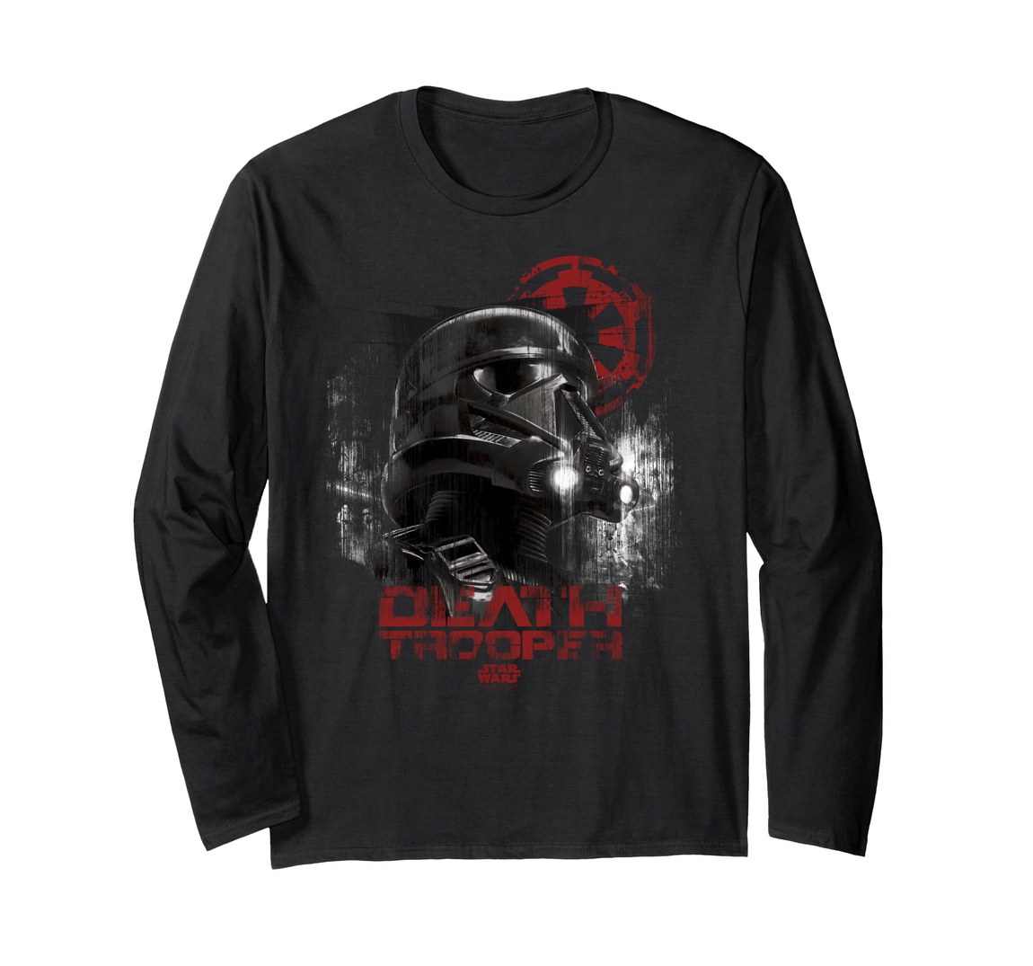スターウォーズ Star Wars デストルーパー Death Trooper ポートレート デザイン ロングTシャツ 長袖 ユニセックス|Basqueバスク