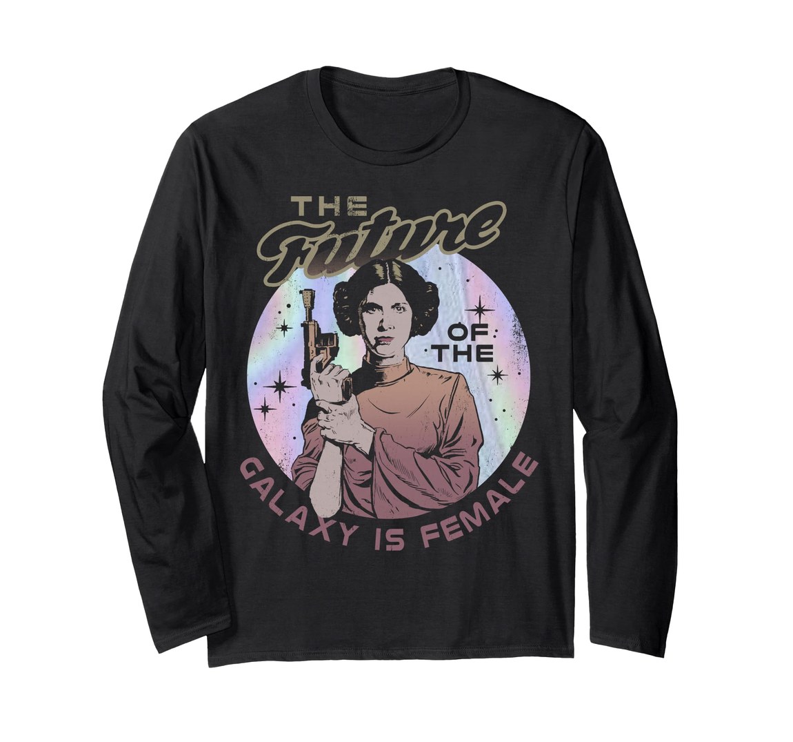 スターウォーズ プリンセス・レイア Princess Leia The Future Of The Galaxy Is Female グラフィック ロングTシャツ 長袖 ユニセックス｜Basqueバスク