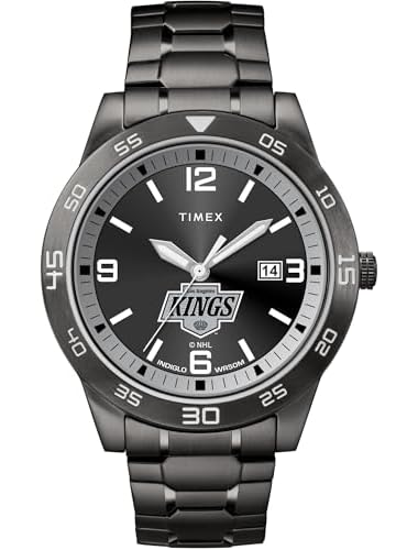 Timex五分五分メックス メンズ NFL 思いあがり 40粍 ウオッチ ワシントン・レッドスキンズ 黒いことFastWrap同盟罷工一回り
