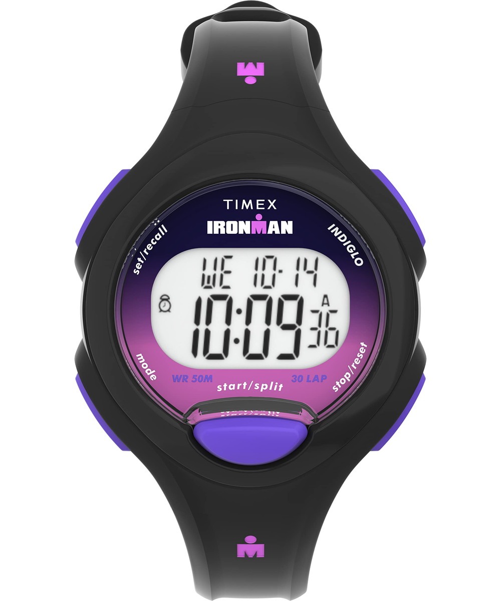 Timex レディース Ironman Triathlon Essential 34粍 ウオッチ ブラックストラップ デジタル文字盤 黒いこと容れもの