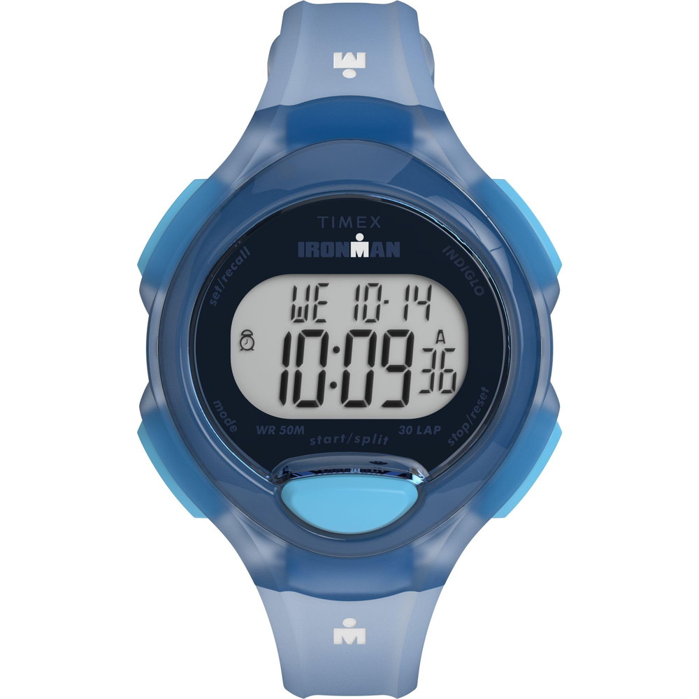 Timex レディース Ironman Essential 34粍 ウォッチ - ブルース落とし穴 デジタル文字盤 青色入れもの