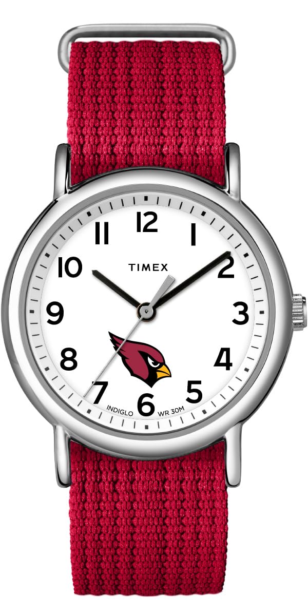 Timex ユニ一発やる Weekender 38粍 ウオッチ - Arizona Cardinals スリップスルーシングルレイヤーストラップ