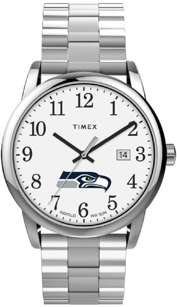 Timex メンズ Easy Reader 38粍 ウオッチ Seattle Seahawks エクスパンションバンド