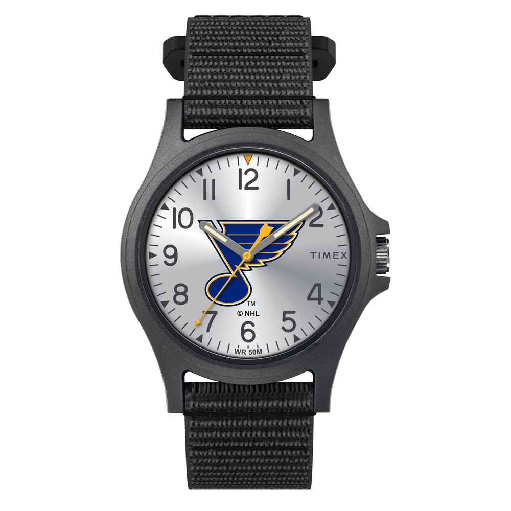 Timex メンズ NHL Pride 40粍 ウオッチ - Saint Louis Blues 黒いことFastWrap同盟罷工一回り