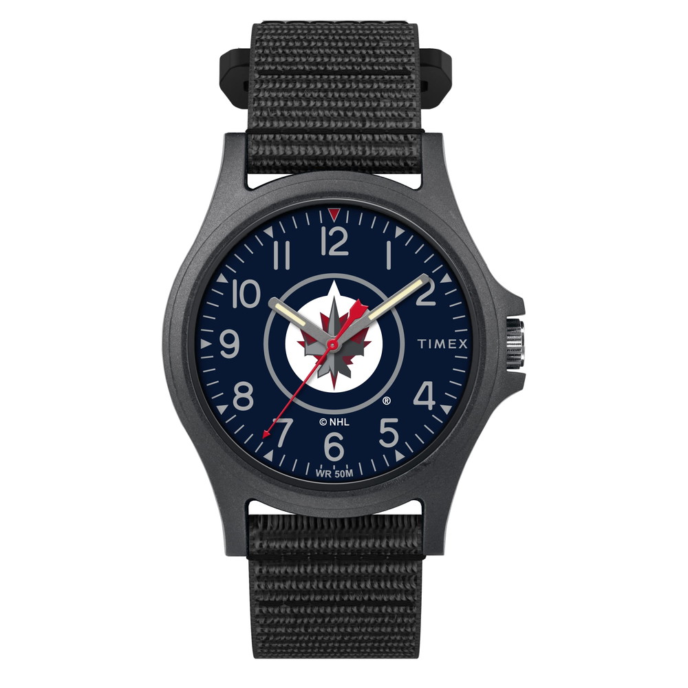 Timex メンズ NHL Pride 40粍 ウオッチ - Winnipeg Jets 黒いことFastWrap同盟罷工一回り