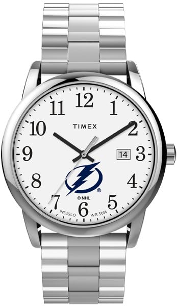 Timex メンズ Easy Reader 38粍 ウオッチ - Tampa Bay Lightning エクスパンションバンド