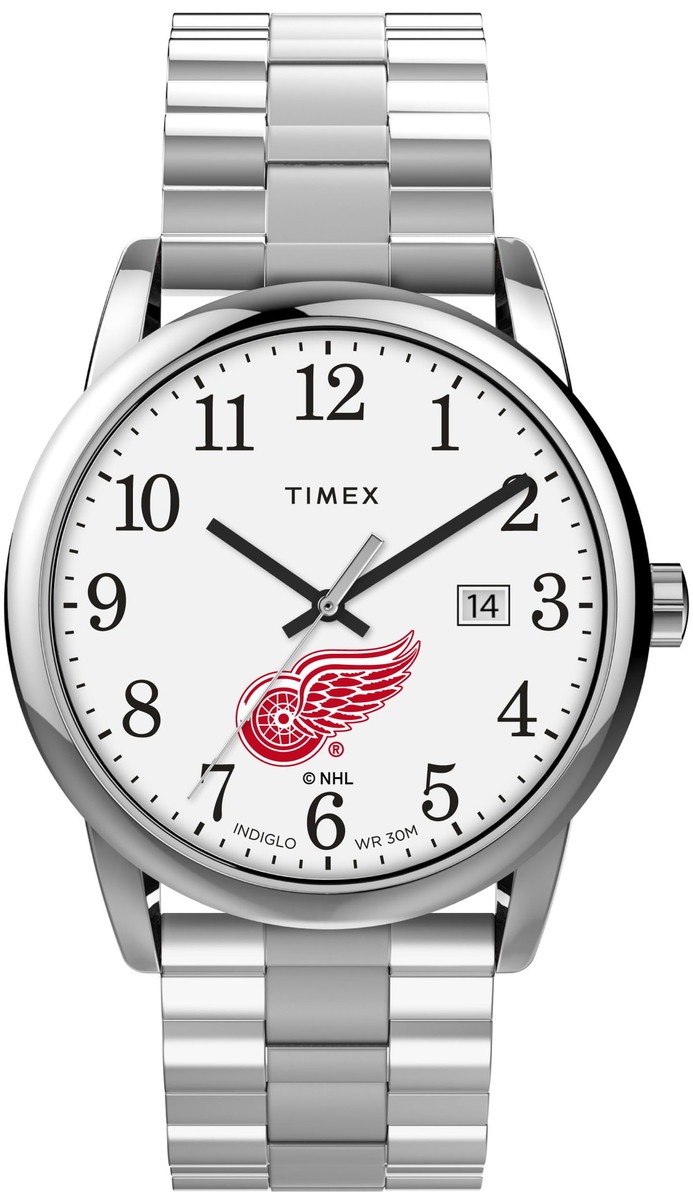 Timex メンズ Easy Reader 38粍 ウォッチ - Detroit Red Wings エクスパンションバンド