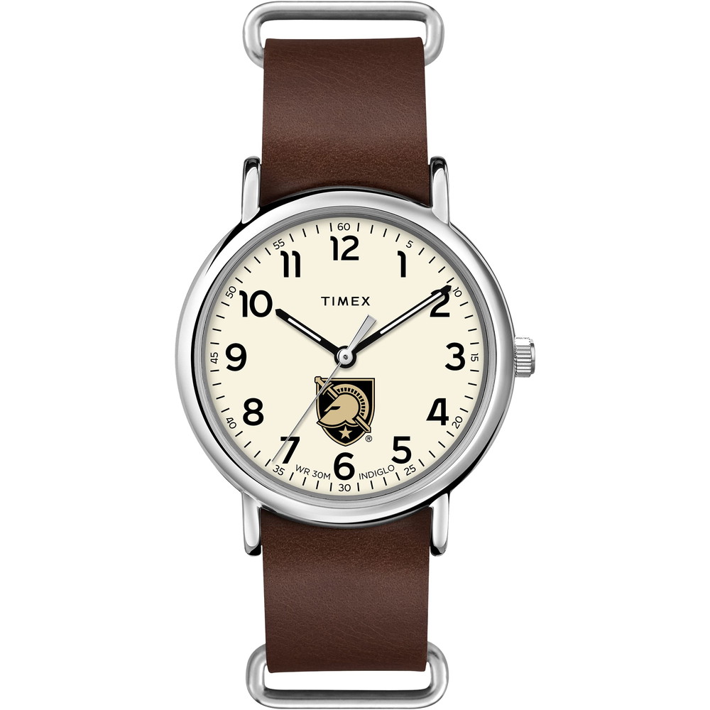 Timex Tribute メンズ Collegiate Weekender 40粍 石英 レザーストラップ 赤銅色 20 カジュアルウォッチ (真似形: TWZUARMMUYZ) Army Black Knights