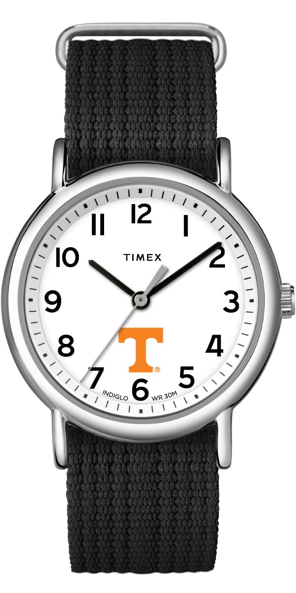 Timex ユニ一発やる Weekender 38粍 ウオッチ - Tennessee Volunteers スリップスルーシングルレイヤーストラップ