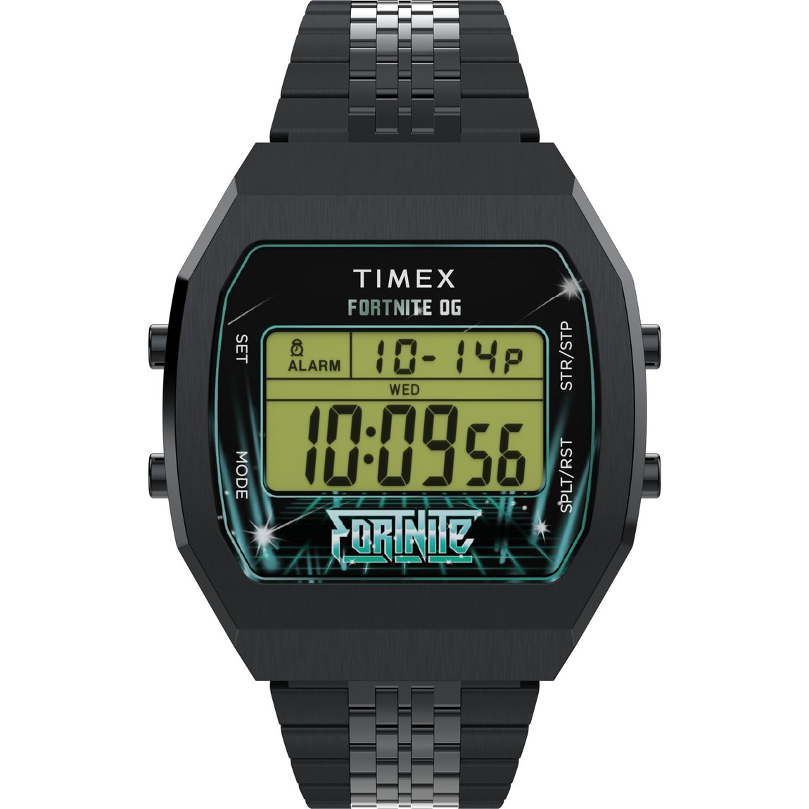 Timex メンズ Fortnite T80 36粍 ウオッチ 黒いこと腕輪 デジタル文字盤 黒いこと容れもの
