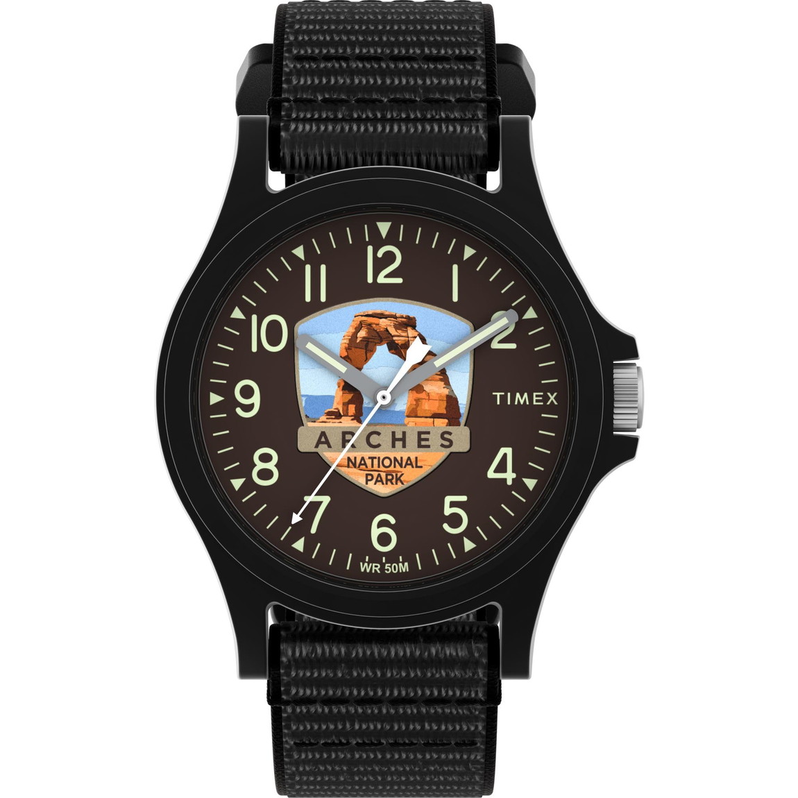 Timex ユニ一発やる Arches National Park 40粍 ウオッチ トリプル黒いこと