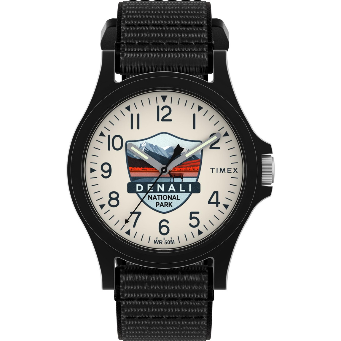 Timex ユニ一発やる Denali National Park 40粍 ウオッチ 黒いこと Fastwrap タン文字盤 黒いこと容れもの