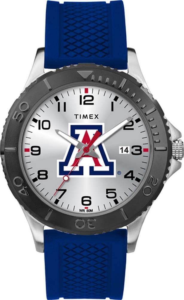 Timex Tribute Collegiate Gamer 42mm 腕時計 Arizona Wildcats ロイヤルブルー シリコンストラップ