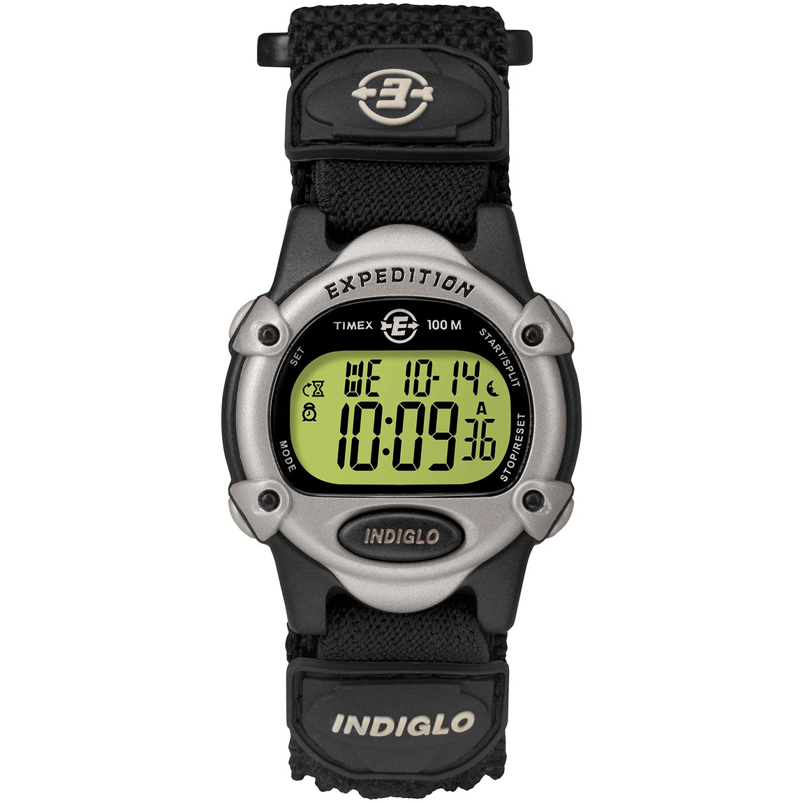 タイメックス Expedition Mid-Size Digital メンズ レディース デジタル ブラック ナイロンベルト 100m防水 34mm｜Basqueバスク