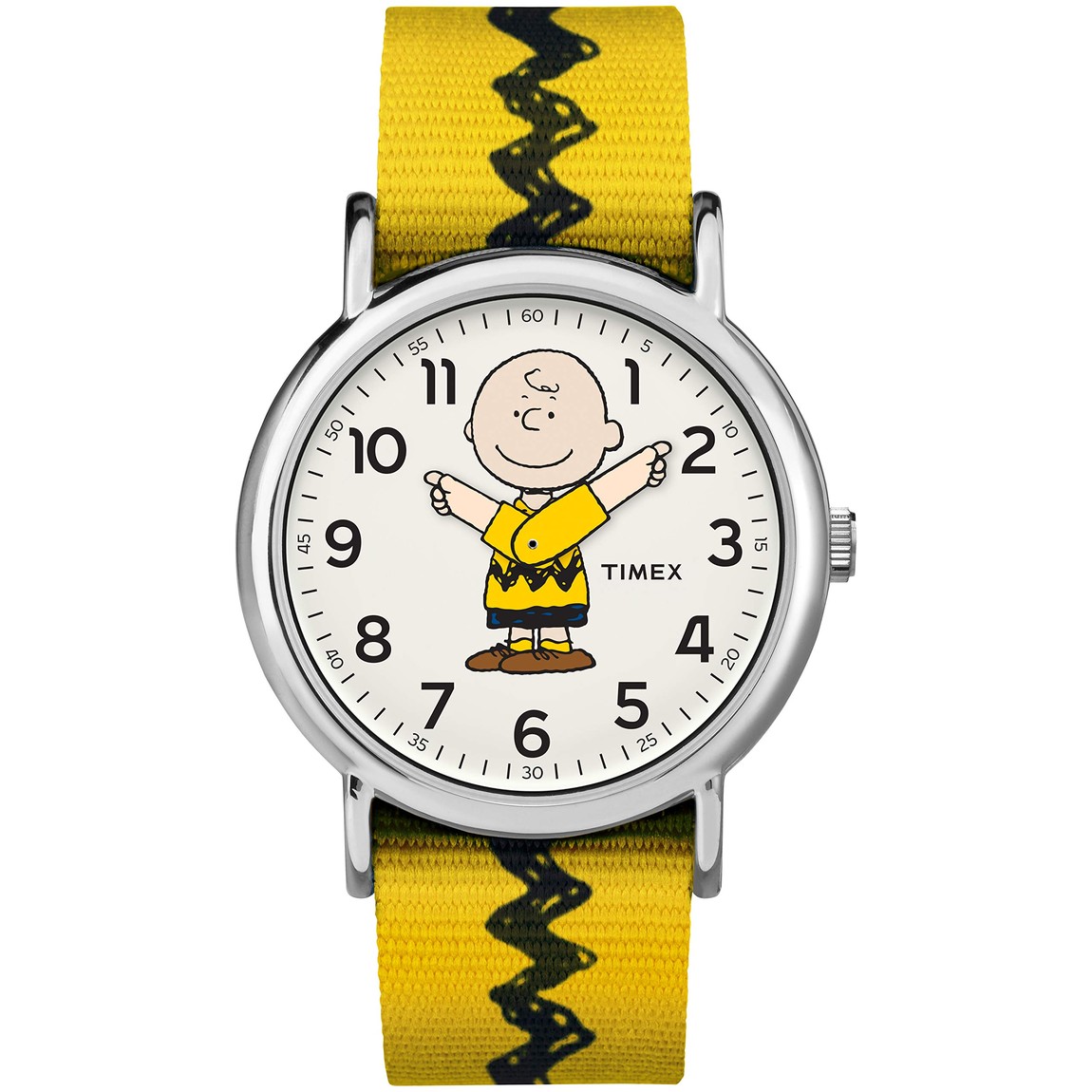 タイメックス Weekender メンズ レディース ピーナッツ チャーリー・ブラウン ナイロンベルト ホワイト 38mm｜Basqueバスク