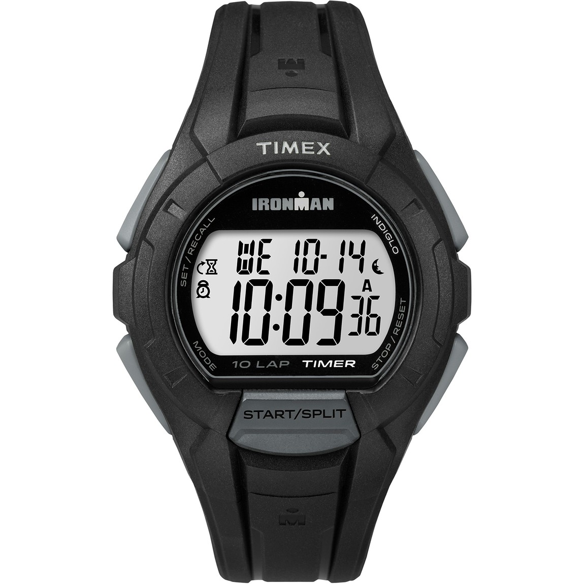タイメックス Ironman Triathlon Essential 10 メンズ デジタル ブラック レジンストラップ 100m防水 42mm|Basqueバスク