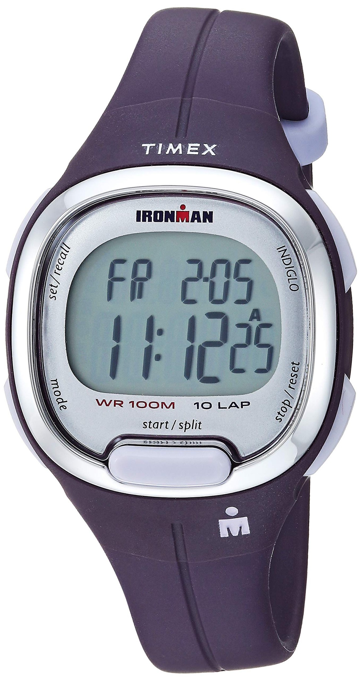 タイメックス Ironman Triathlon Transit レディース デジタル 33mm パープル 樹脂バンド シルバー｜Basqueバスク
