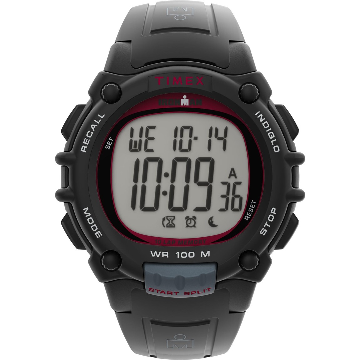タイメックス Ironman Triathlon Classic 10 メンズ デジタル ブラック 黒 樹脂バンド 44mm｜Basqueバスク