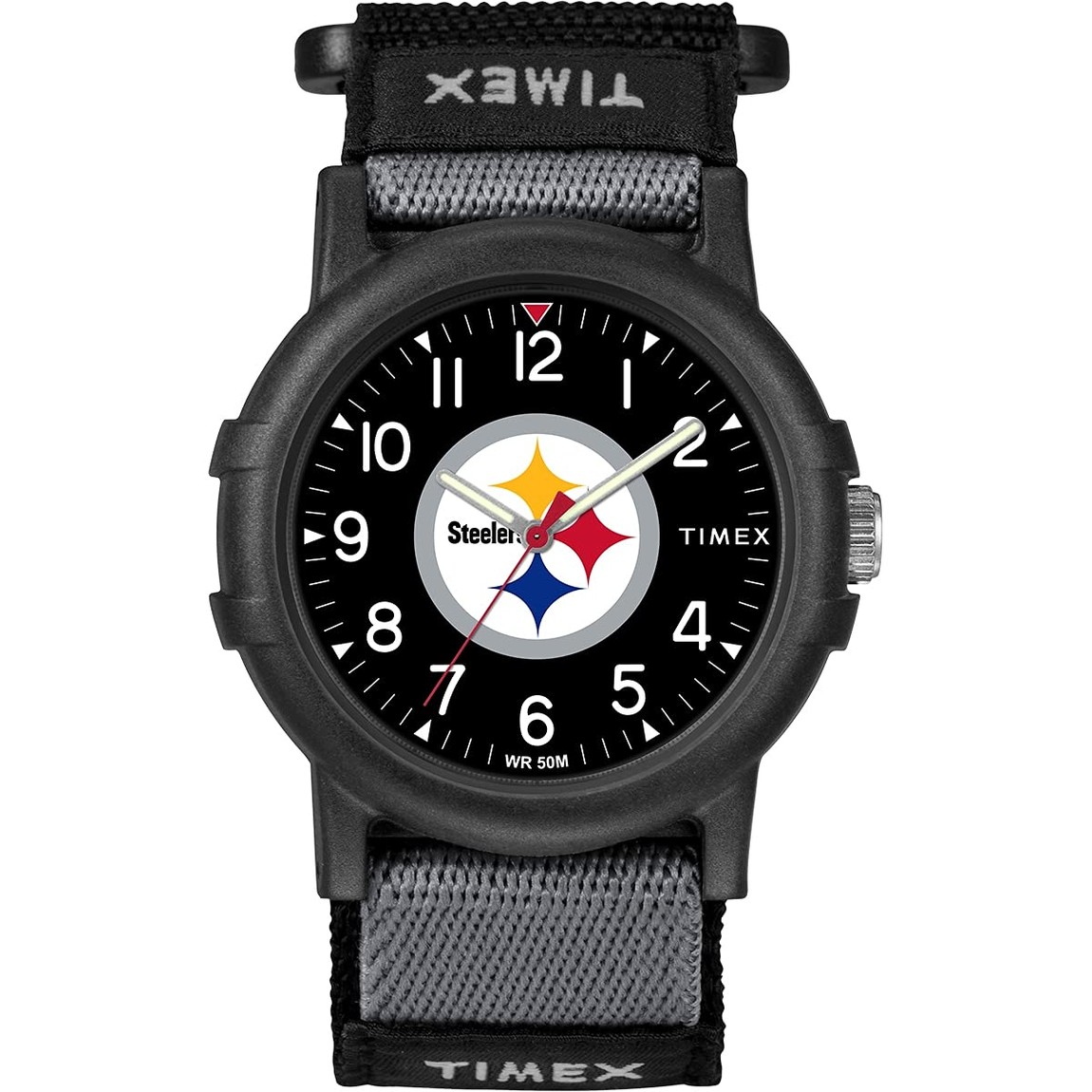 タイメックス NFL Recruit ピッツバーグ・スティーラーズ メンズ ブラック文字盤 ナイロンバンド 38mm｜Basqueバスク