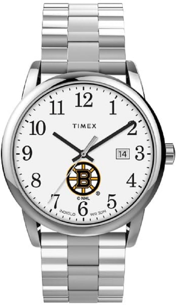 タイメックス Easy Reader メンズ ボストン・ブルーインズ NHL ステンレス 伸縮バンド 38mm｜Basqueバスク