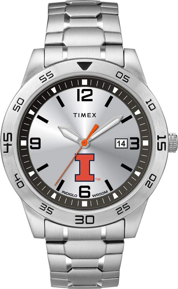 タイメックス Tribute Collegiate Citation メンズ シルバー文字盤 ステンレス エクスパンションバンド 42mm|Basqueバスク