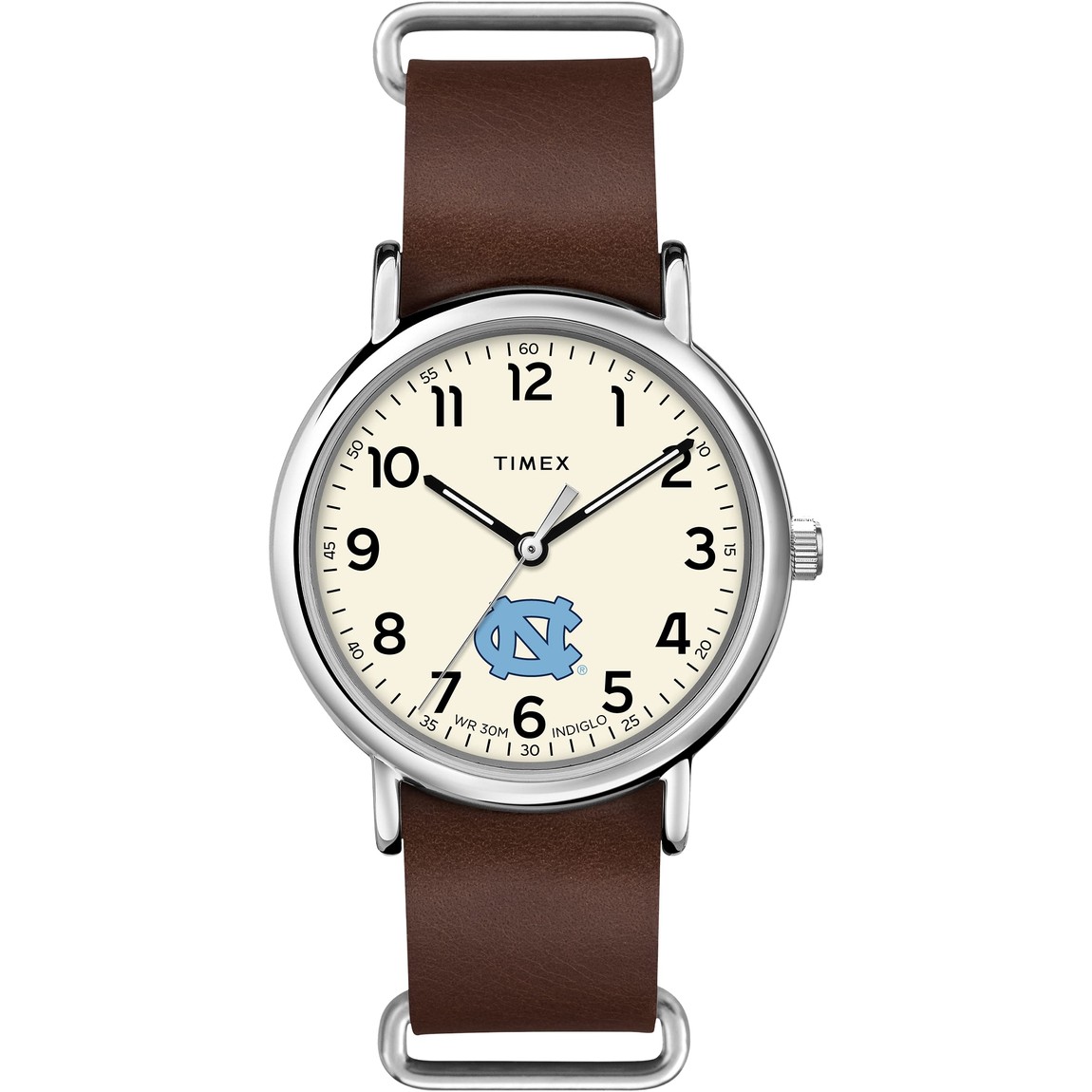 タイメックス Weekender メンズ 腕時計 40mm クリーム文字盤 ブラウン レザー 引き通し 30m防水|Basqueバスク