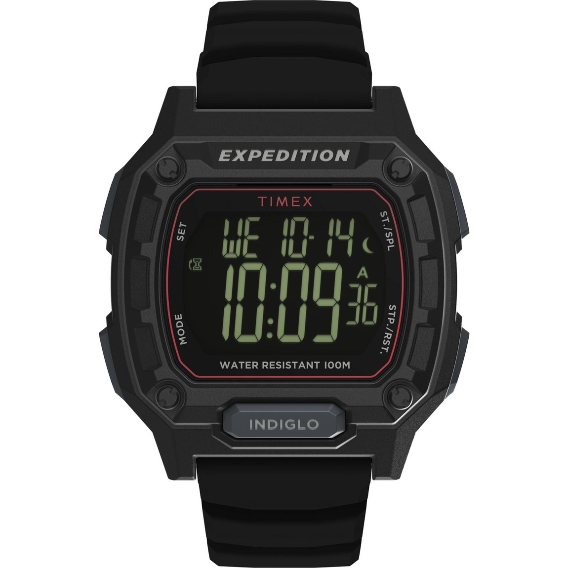 タイメックス Expedition Ridge メンズ デジタル 反転液晶 レジン シリコン 43mm｜Basqueバスク