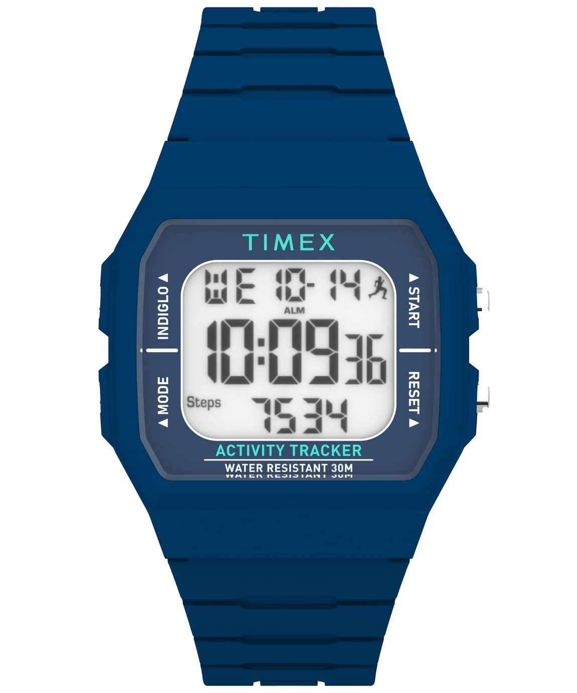 タイメックス Ironman Triathlon Classic メンズ レディース ユニセックス デジタル 40mm ブルー 樹脂バンド|Basqueバスク