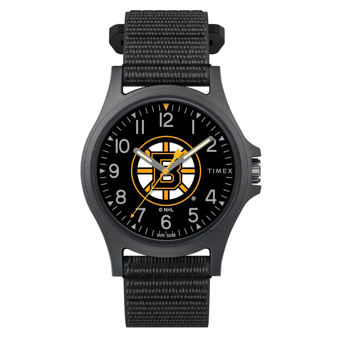 タイメックス NHL Pride メンズ ボストン・ブルーインズ ナイロンバンド ブラック 40mm｜Basqueバスク