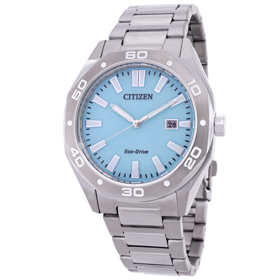 Citizenシチズンウォッチ 逆インポート Eco Drive 青色 文字盤 メンズ 御覧なさる BM7631 87M