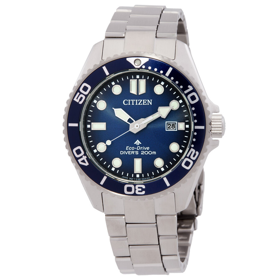 Citizenシチズン腕時計 逆輸入 Promaster Dive Eco Drive ブルー ダイヤル メンズ ウォッチ BN0260 54L