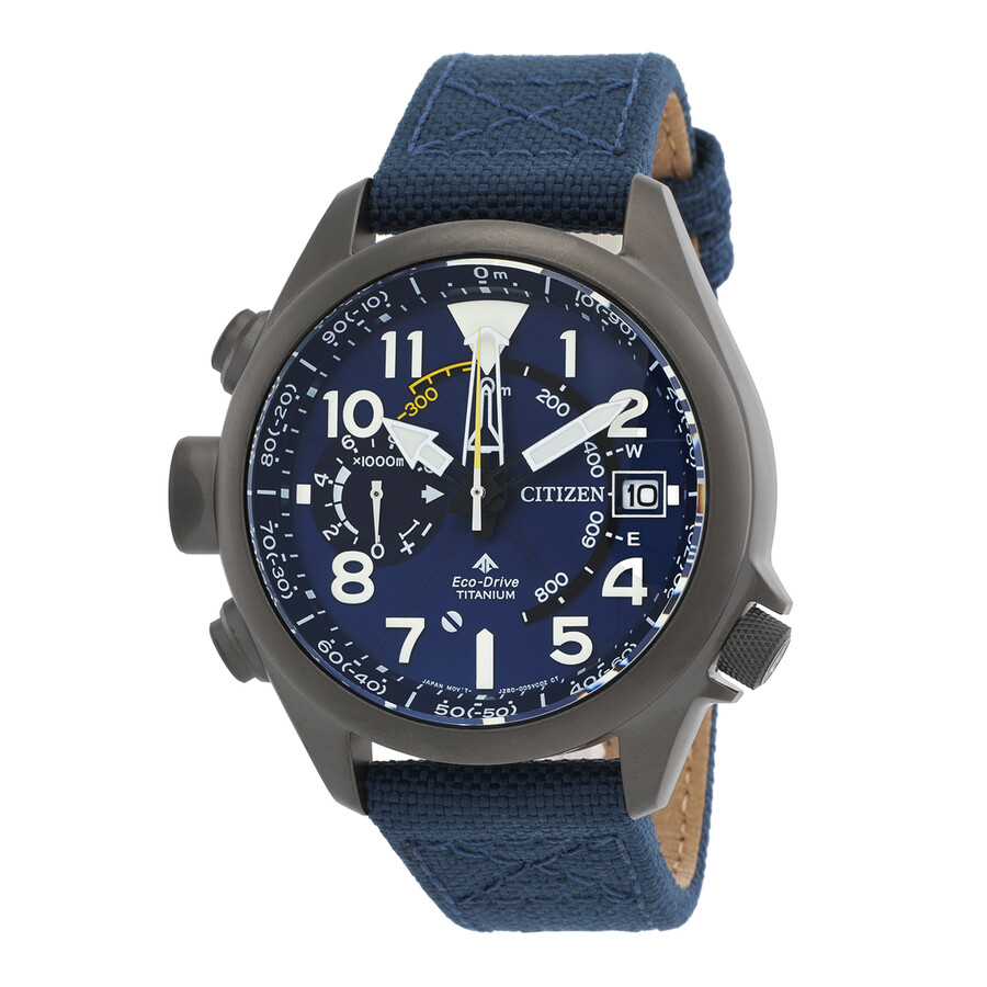 Citizenシチズンウオッチ 逆インポート Promaster Altichron Eco Drive 青碧 文字盤 メンズ 御覧になる BN4065 07L