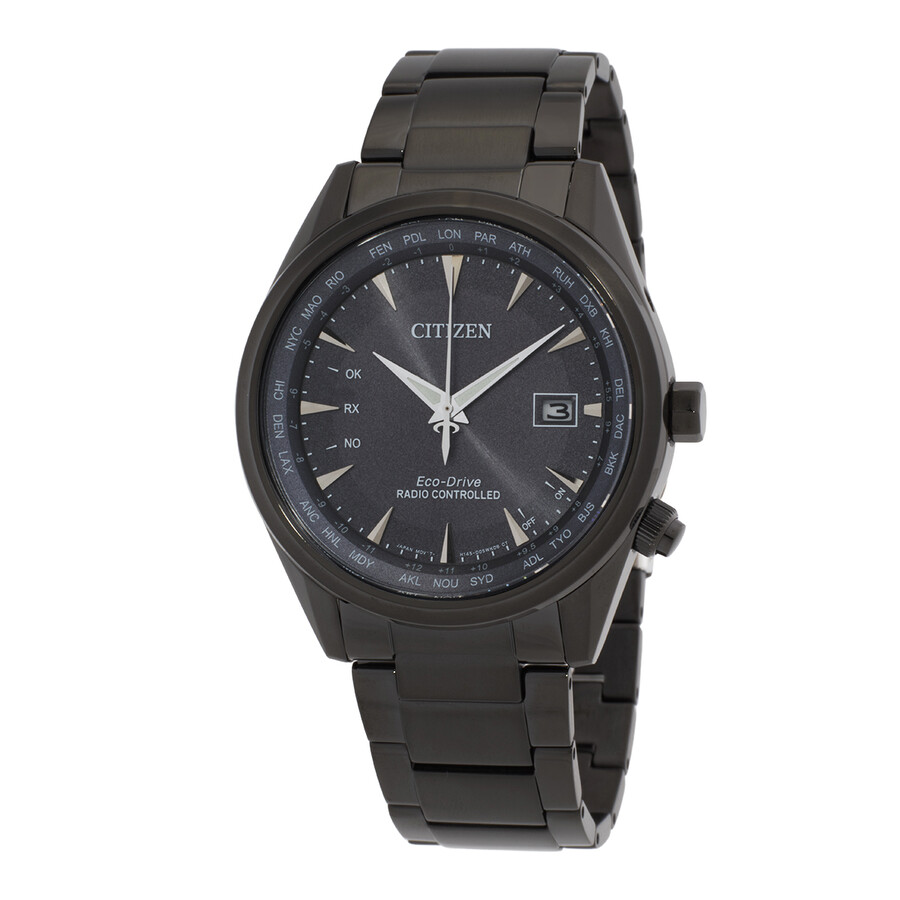 Citizenシチズンウオッチ 逆インポート パーペチュアル 世界ひと休み GMT Eco Drive 黒いこと 文字盤 メンズ ご覧なさる CB0275 83E